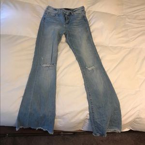 Flying monkey light  flare jeans